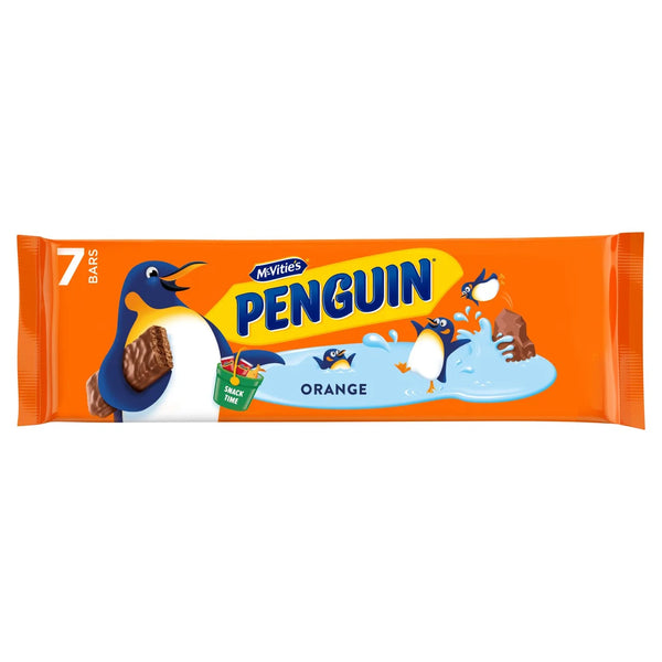 McVitie's Penguin Orange Biscuits, 7 bars