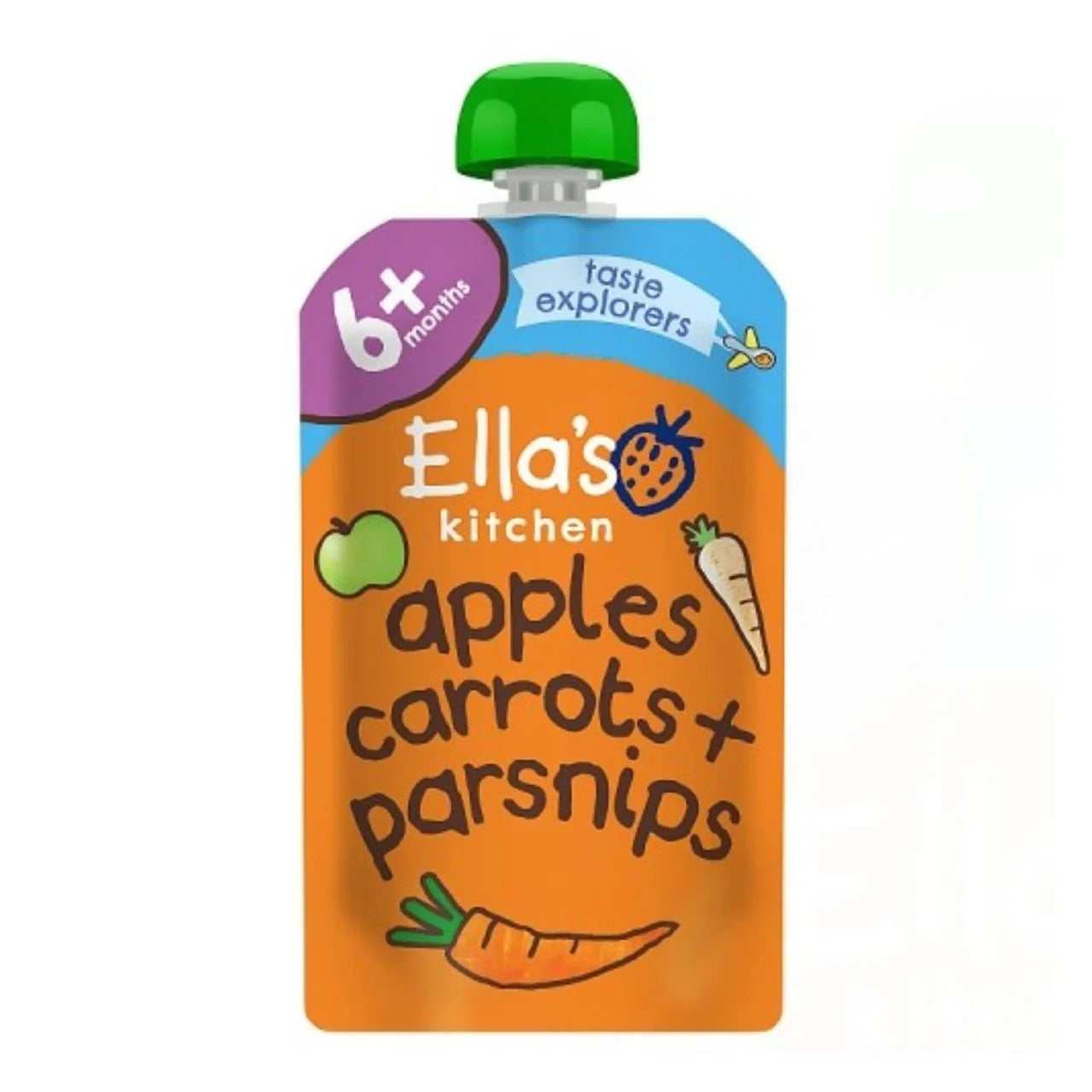 Ella's Kitchen Apples, Carrots & Parsnips Baby Food Pouch 6+ Months 120g