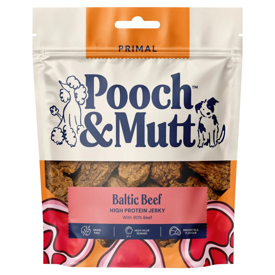 Pooch and Mutt High Protein Beef Jerky 210g