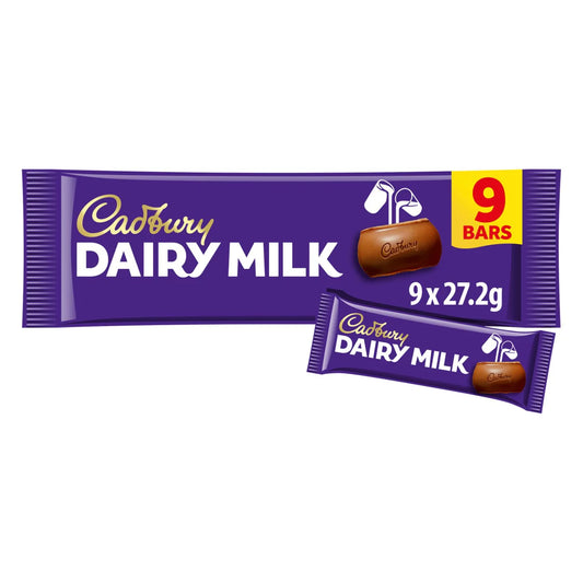 Cadbury Dairy Milk 9 Pack 244G