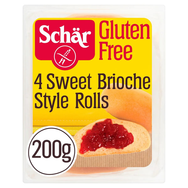 Schar Gluten Free Sweet Brioche Rolls, 4 per Pack