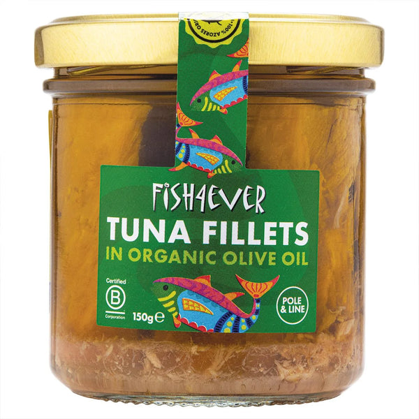Fish 4 Ever Azores Tuna Fillets in Organic Olive Oil 150g
