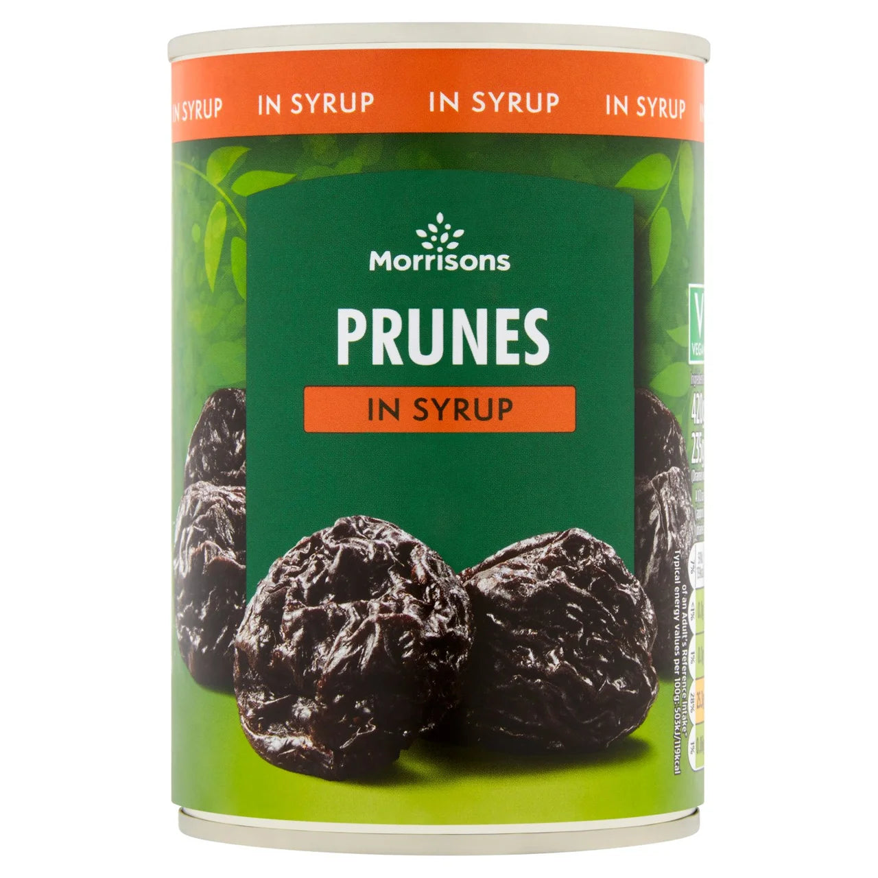 Morrisons Tinned Prunes in Syrup (420g)