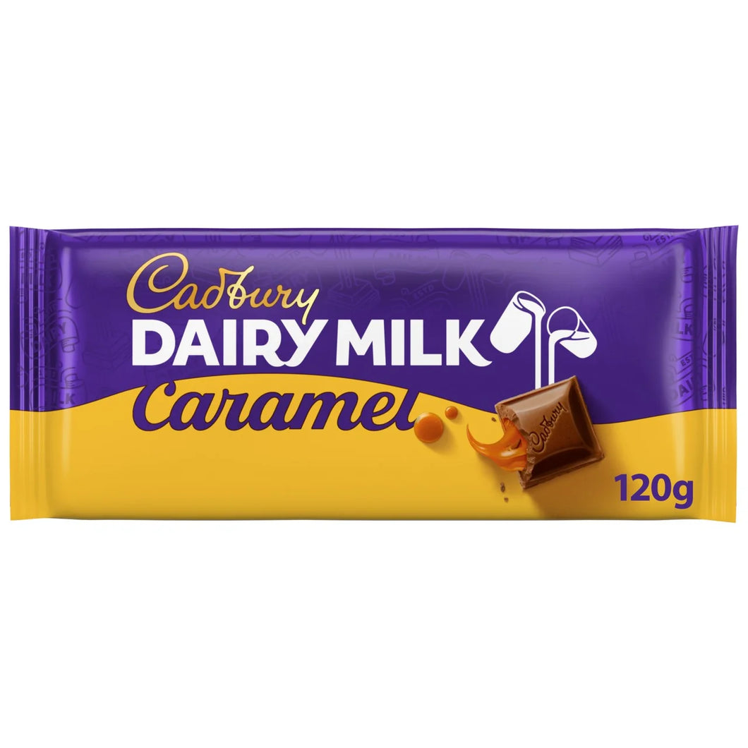 Cadbury Caramel Dairy Milk Chocolate Bar 120g