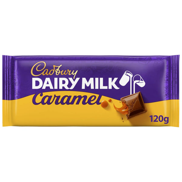 Cadbury Caramel Dairy Milk Chocolate Bar 120g