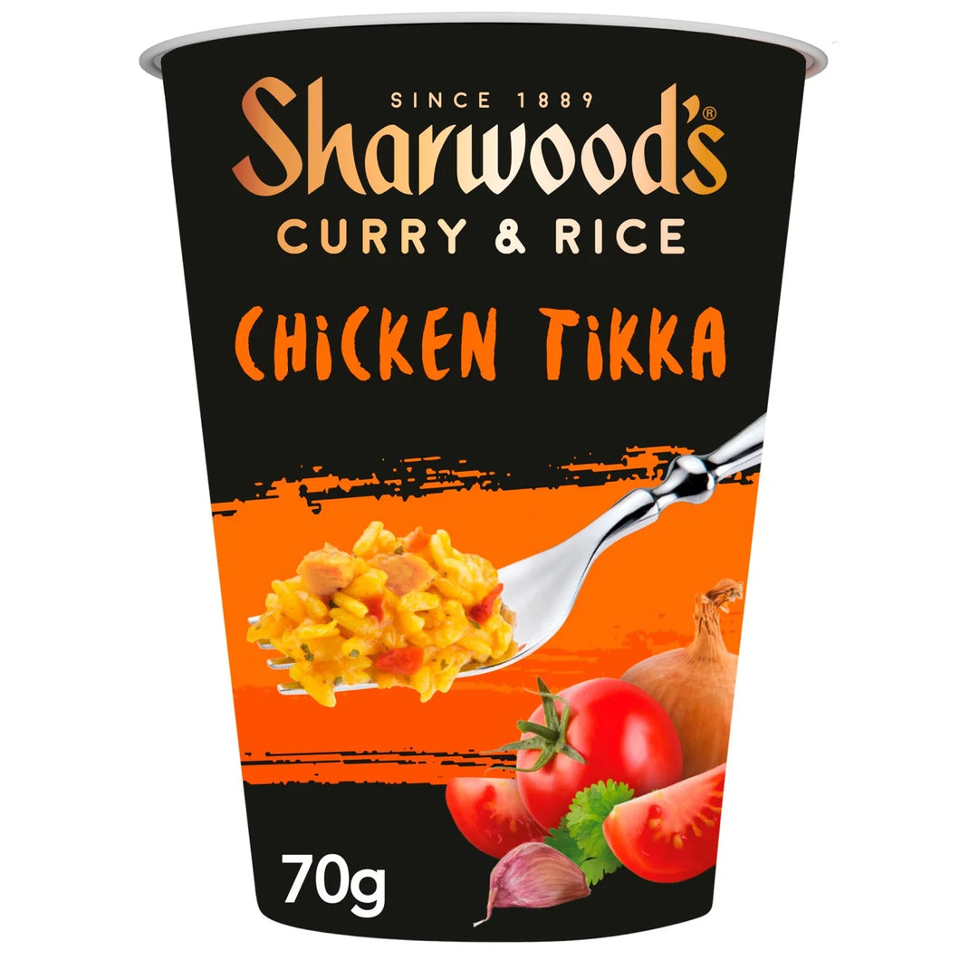 Sharwoods Curry & Rice Chicken Tikka Instant Pot 70g