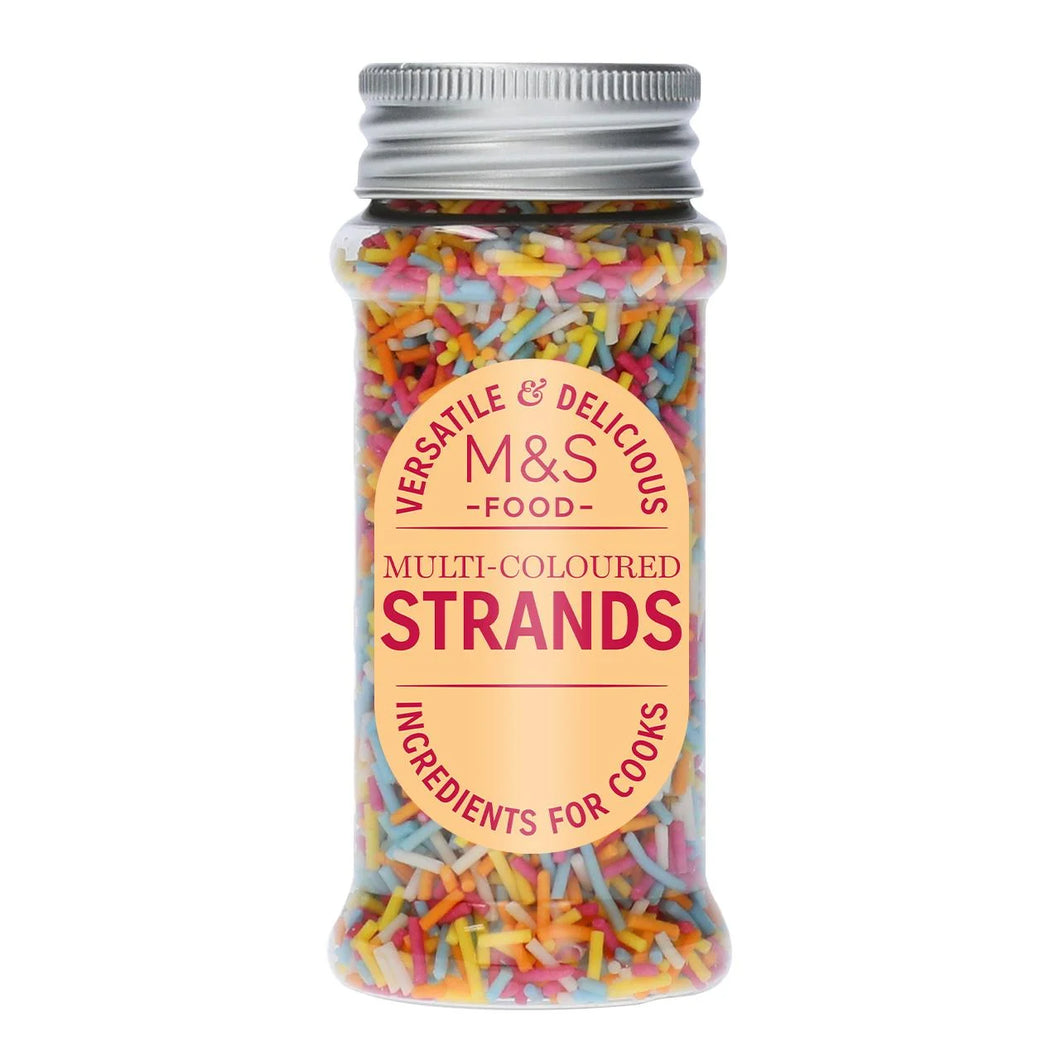 M&S Multi Coloured Strand Sprinkles, 70g