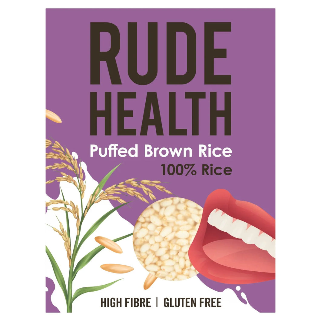 Rude Health Puffed Brown Rice, 225g