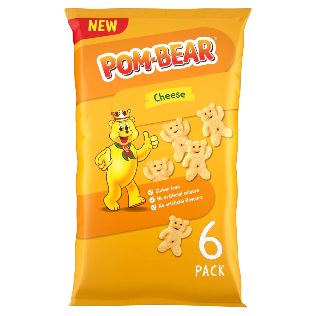 Pom-Bear Cheese Crisps, 6x13g
