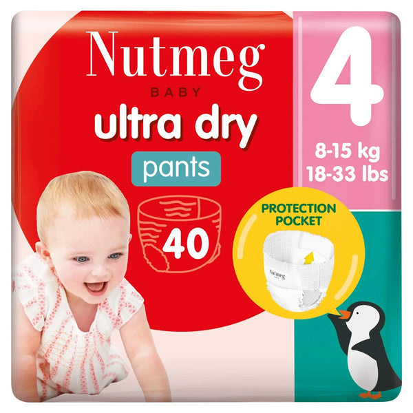 Morrisons Nutmeg Ultra Dry Pants Size 4, 40 Pack