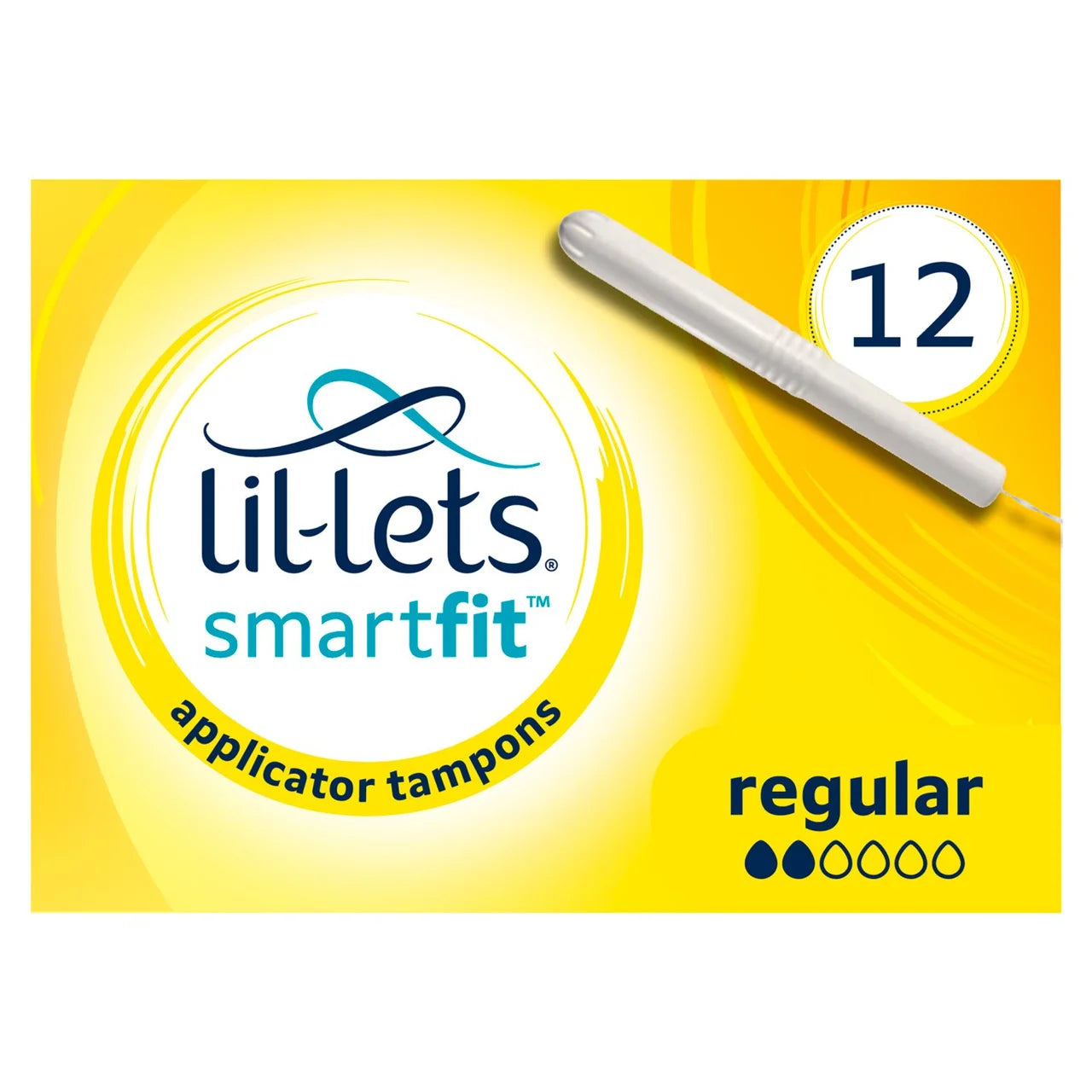 Lil-Lets Cardboard Applicator Regular, 12 pack