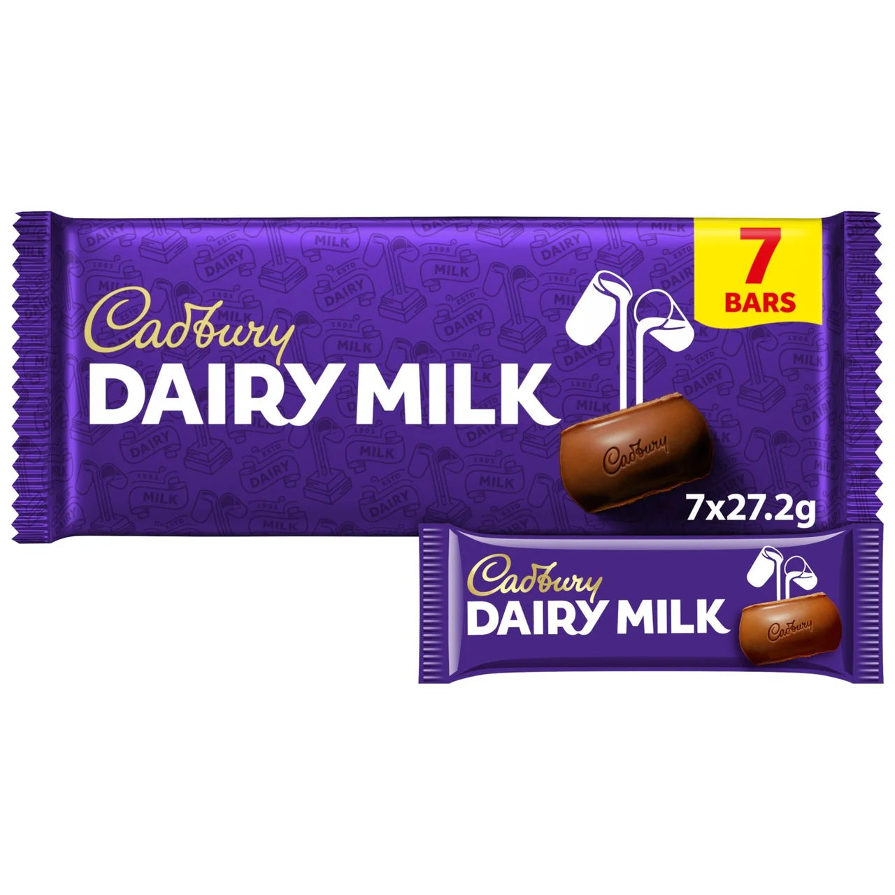 Cadbury Dairy Milk Chocolate Bar Multipack 7x27g