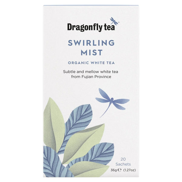 Dragonfly Organic Swirling Mist White Tea Bags - 20 bags
