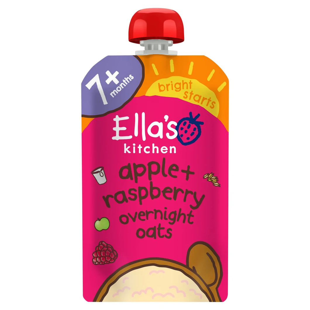Ella's Kitchen Organic Apple & Raspberry Overnight Oats 7+ Months - 100g