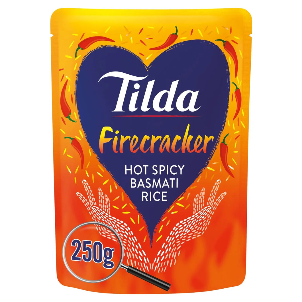 Tilda Microwave Hot Firecracker Basmati Rice - 250g