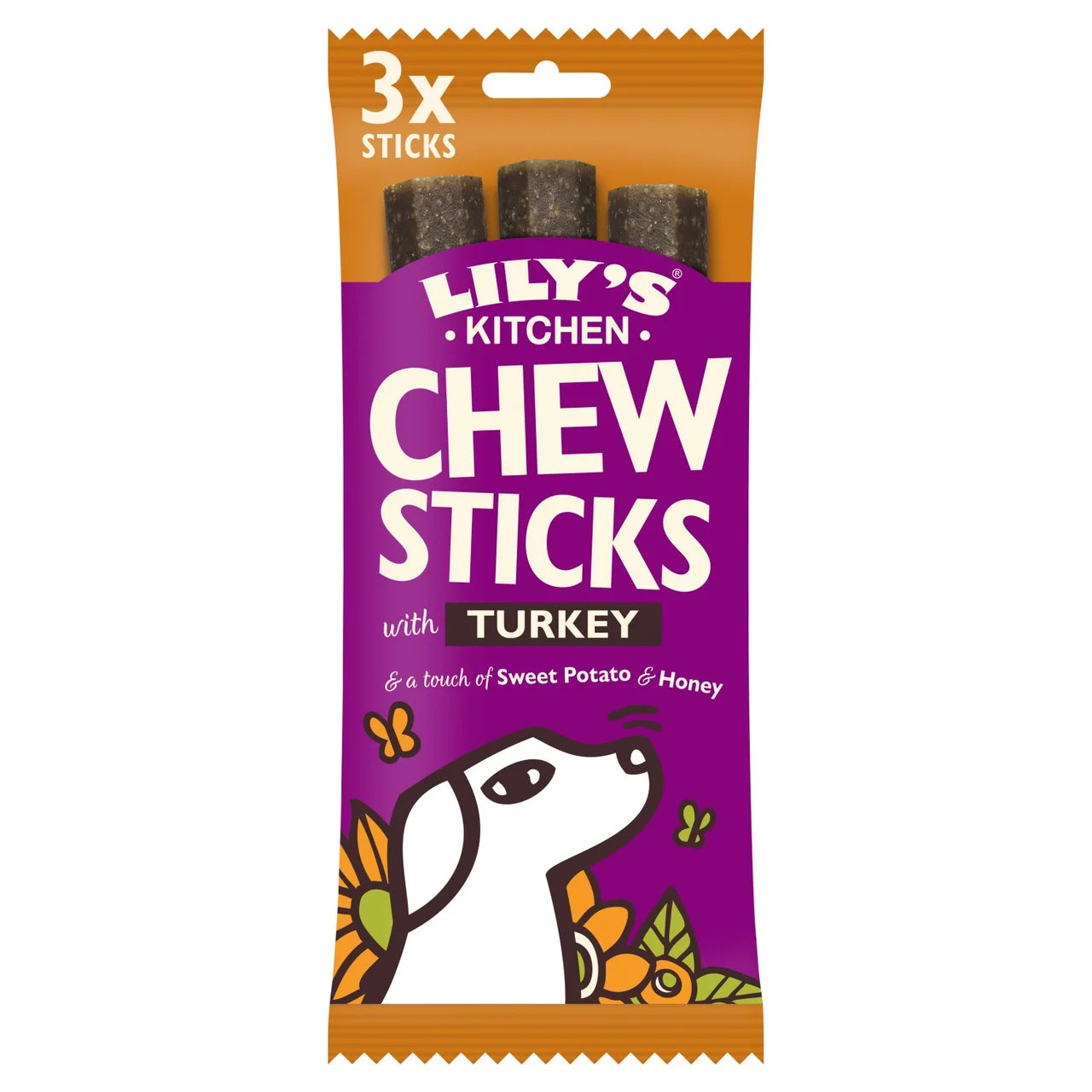 Lily's Kitchen Chew Sticks with Turkey for Dogs - 120g