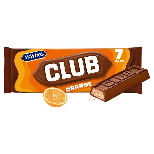 McVitie's Club Orange Biscuit Bars Multipack 7 per pack