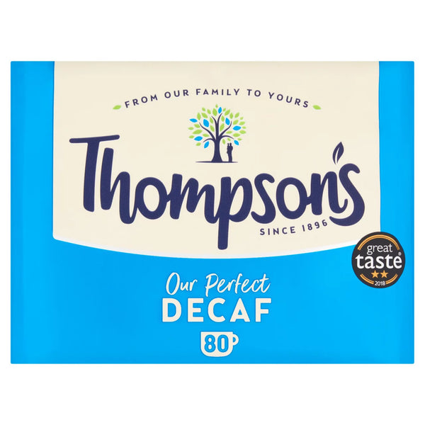 Thompson's 80 Decaf Tea Bags, 250g