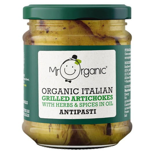 Mr Organic Grilled Artichokes With Herbs & Spices Antipasti 190G