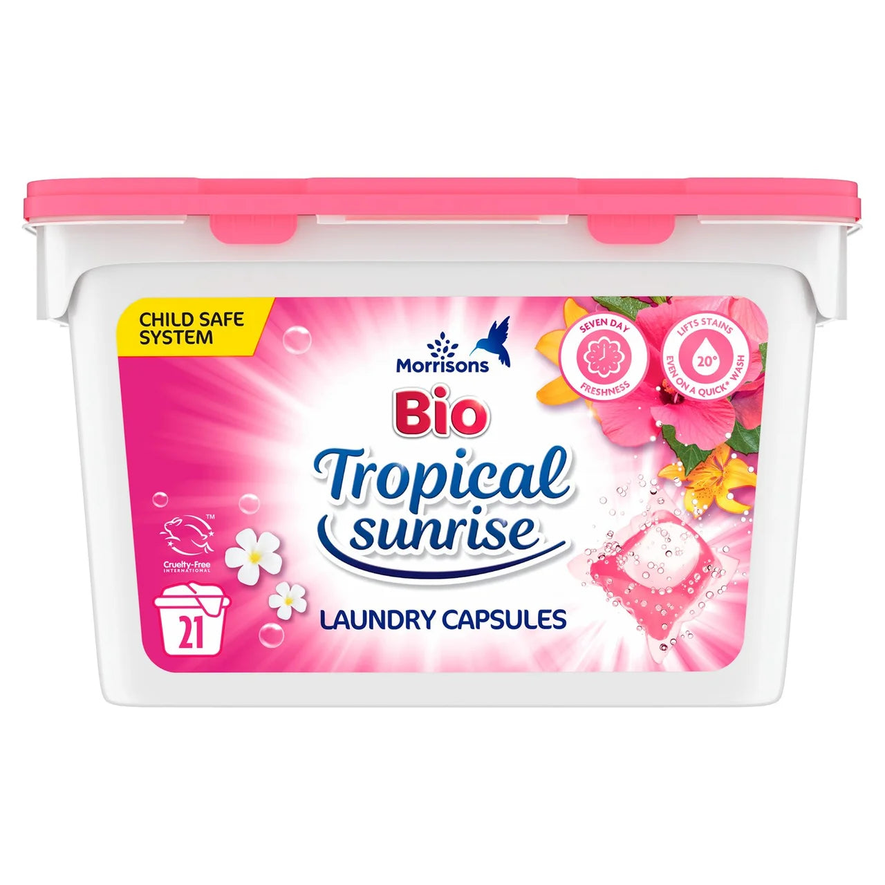 Morrisons Tropical Sunrise Laundry Capsules 21 Pack