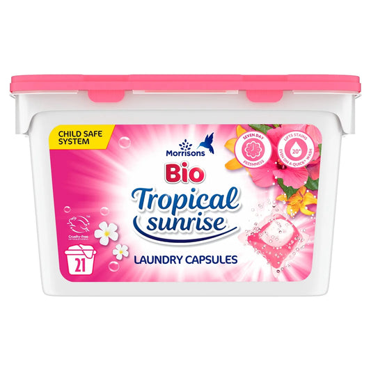 Morrisons Tropical Sunrise Laundry Capsules 21 Pack