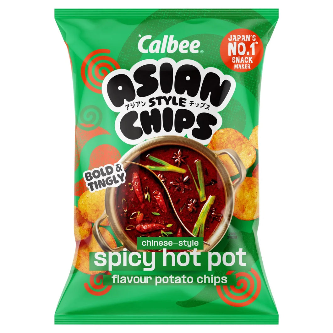 Calbee Asian Style Chips Chinese Style Spicy Hotpot Share Bag - 130g