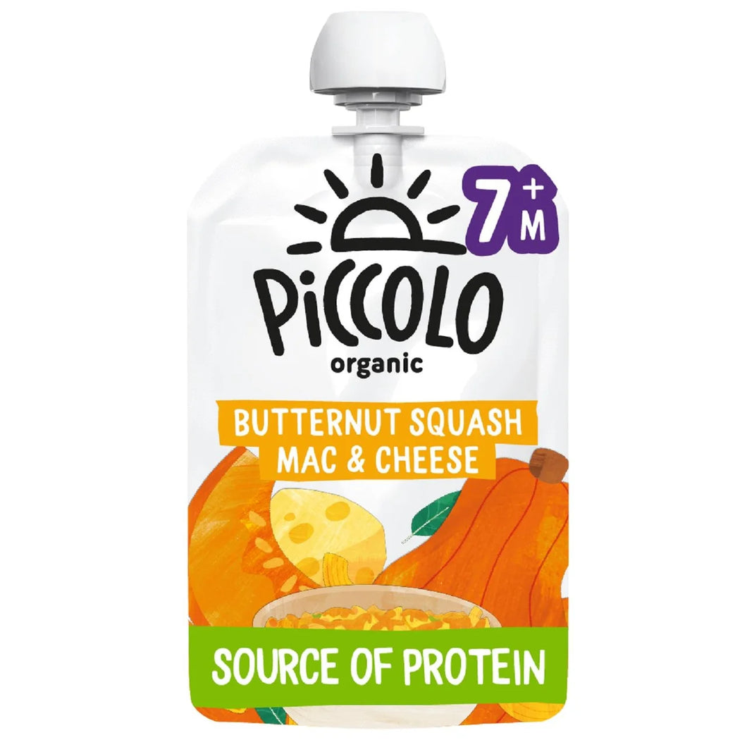 Piccolo Butternut Squash Mac & Cheese Baby Food Pouch 7+ Months - 130g