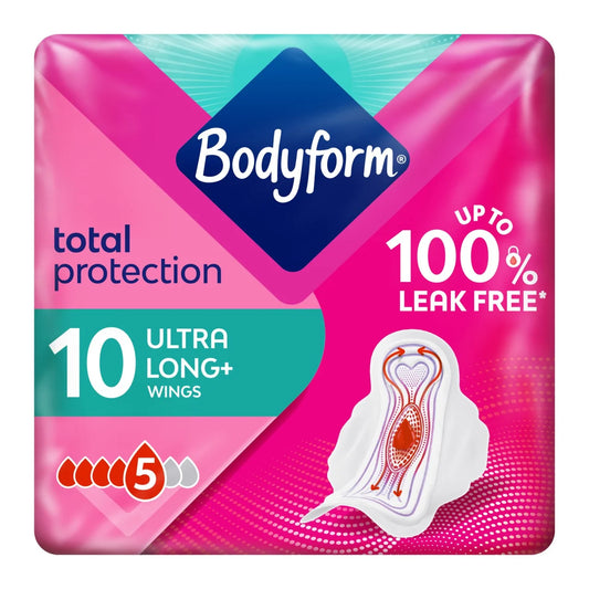 Bodyform Ultra Long Sanitary Towels Wings 10 Per Pack