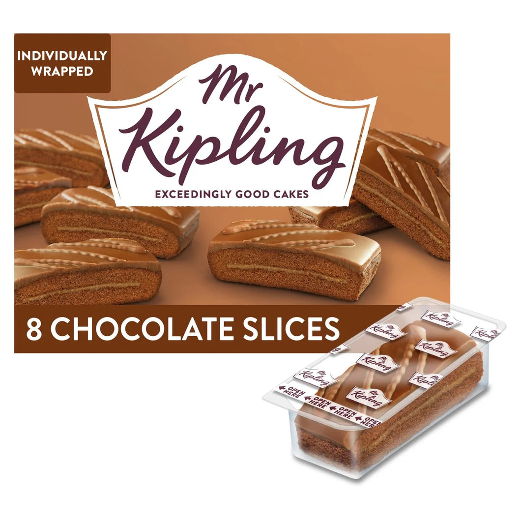 Mr Kipling Chocolate Slices (8 per pack)