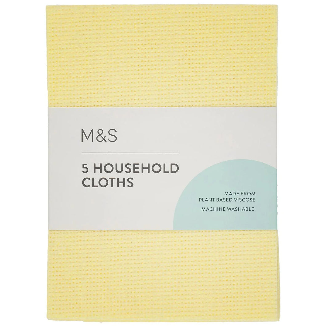 M&S Household Cloths - 5 per pack