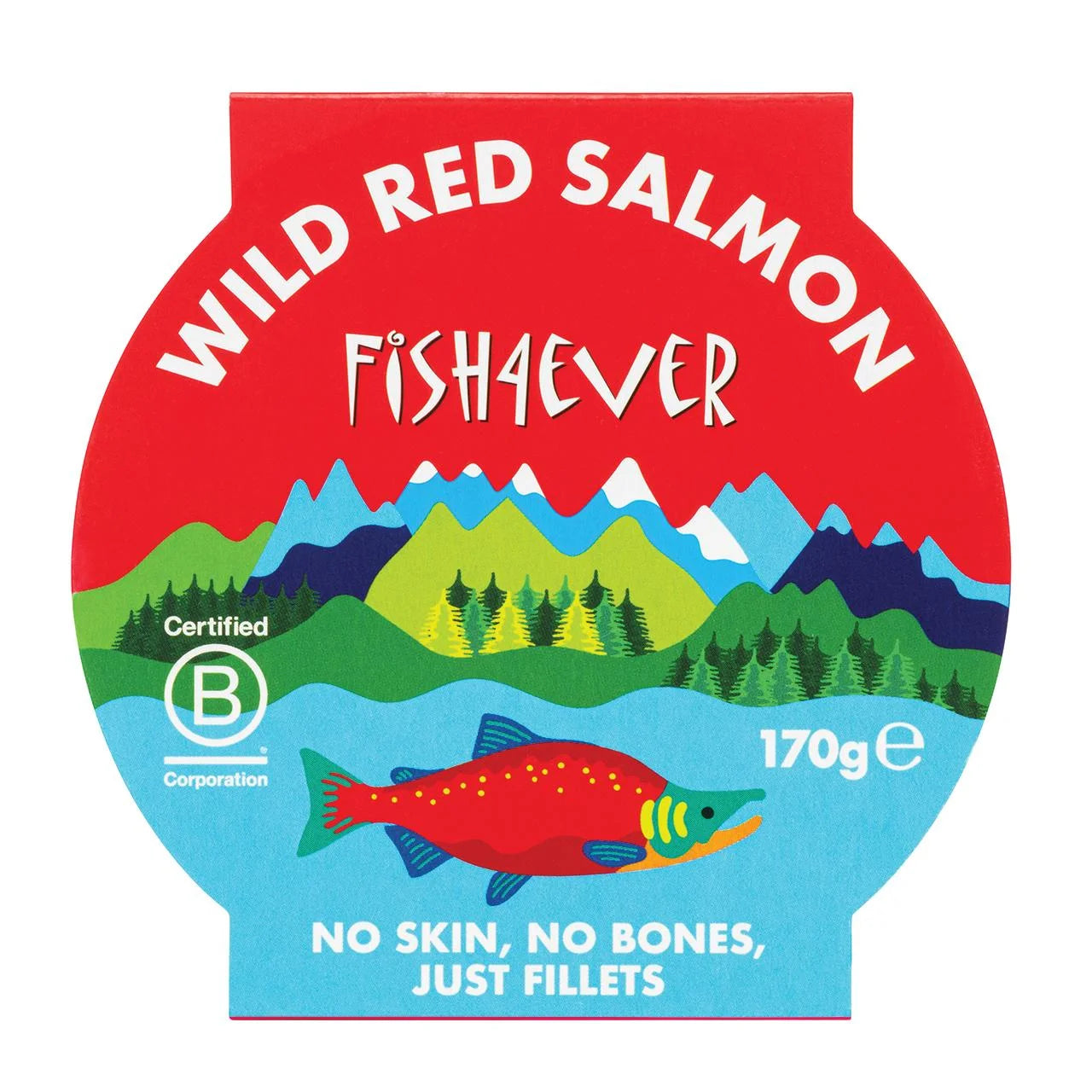 Fish4Ever Wild Pacific Red Salmon Filleted 170g