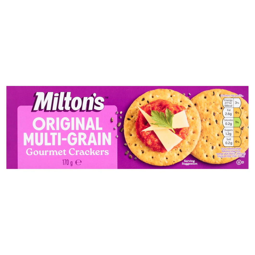 Milton's Craft Bakers Original Multi-Grain Baked Crackers, 170g