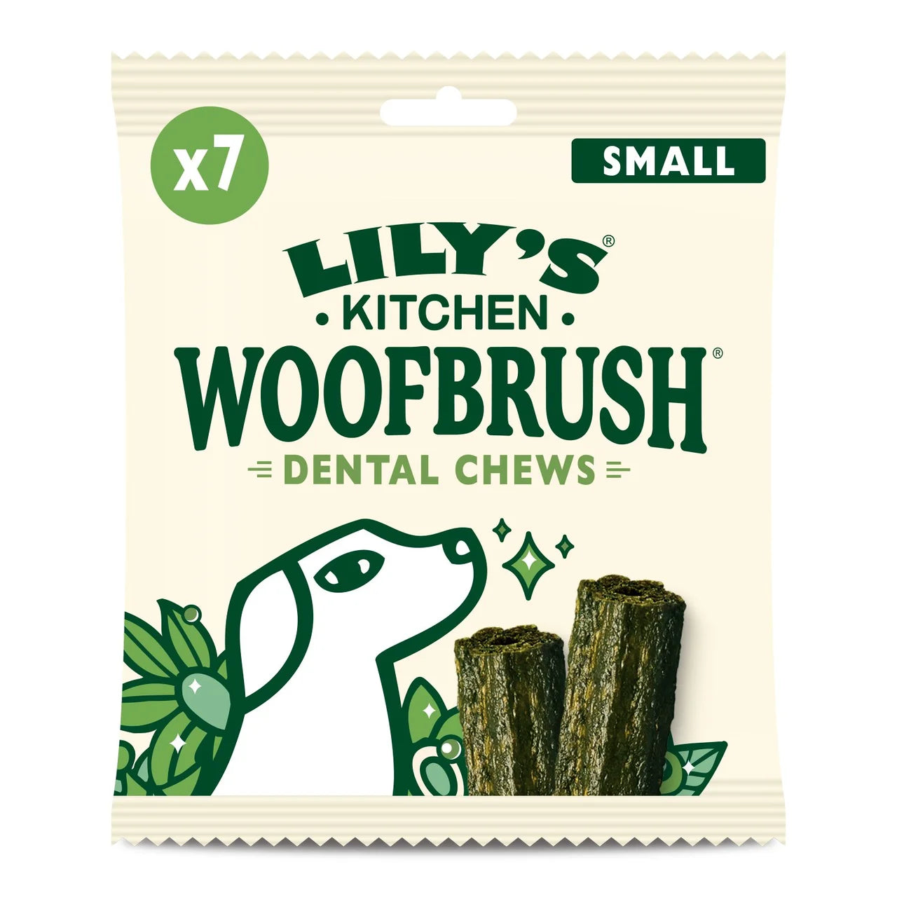Lily's Kitchen Woofbrush All Natural Daily Dental Chew Small Dog Multipack - 7x22g