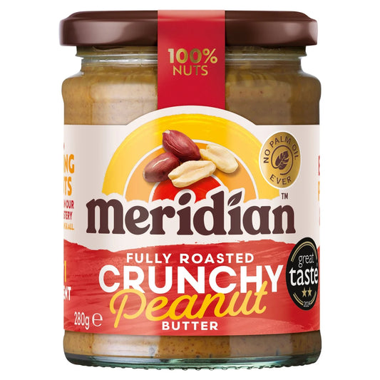 Meridian No Added Salt Crunchy Peanut Butter 280g