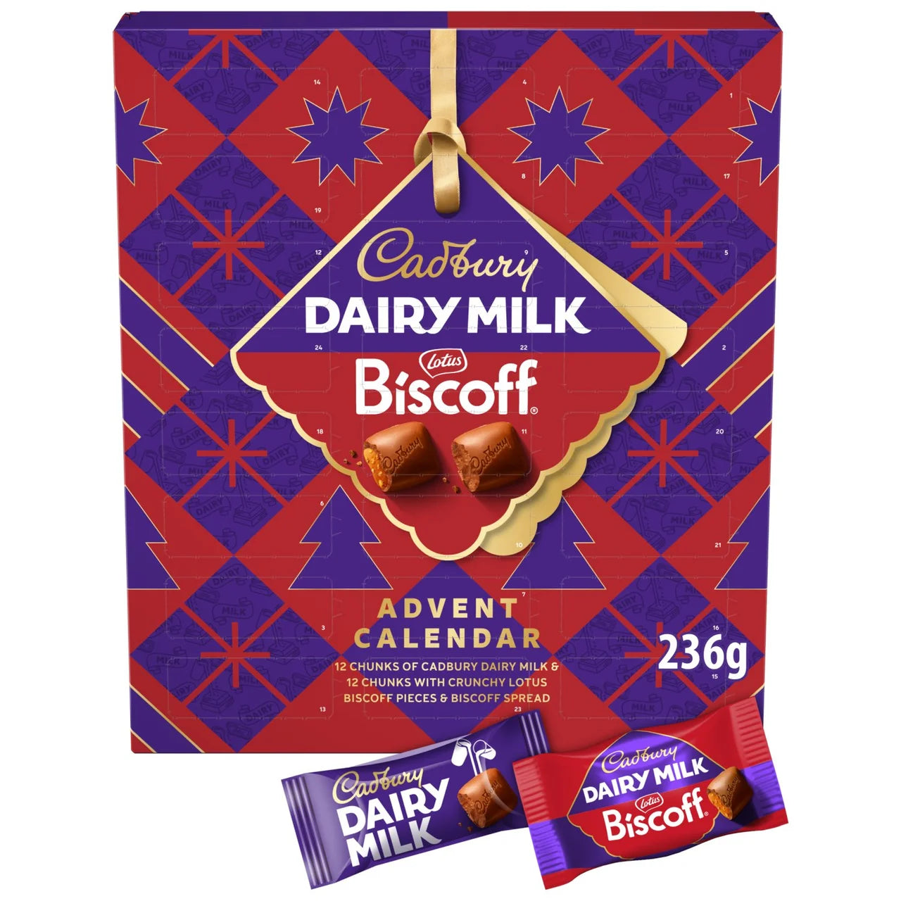 Cadbury Dairy Milk & Biscoff Advent Calendar - 236g