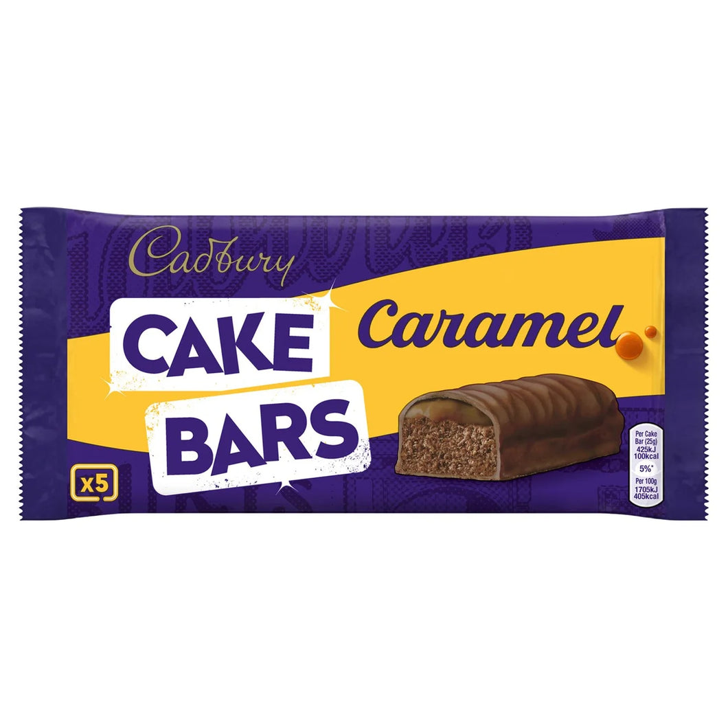 Cadbury Caramel Cake Bars 5 per pack