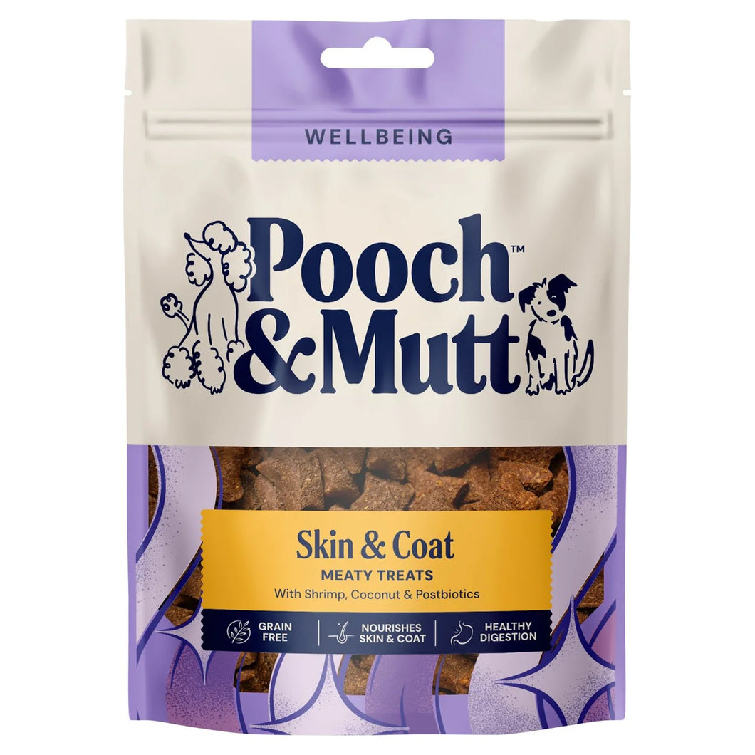 Pooch & Mutt Shrimp and Coconut Coat Care Meaty Dog Treats 120g