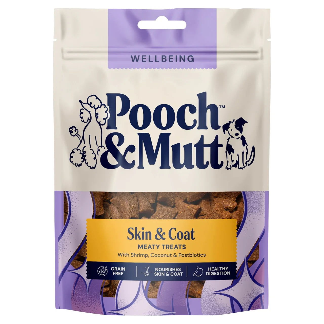 Pooch & Mutt Shrimp and Coconut Coat Care Meaty Dog Treats 120g