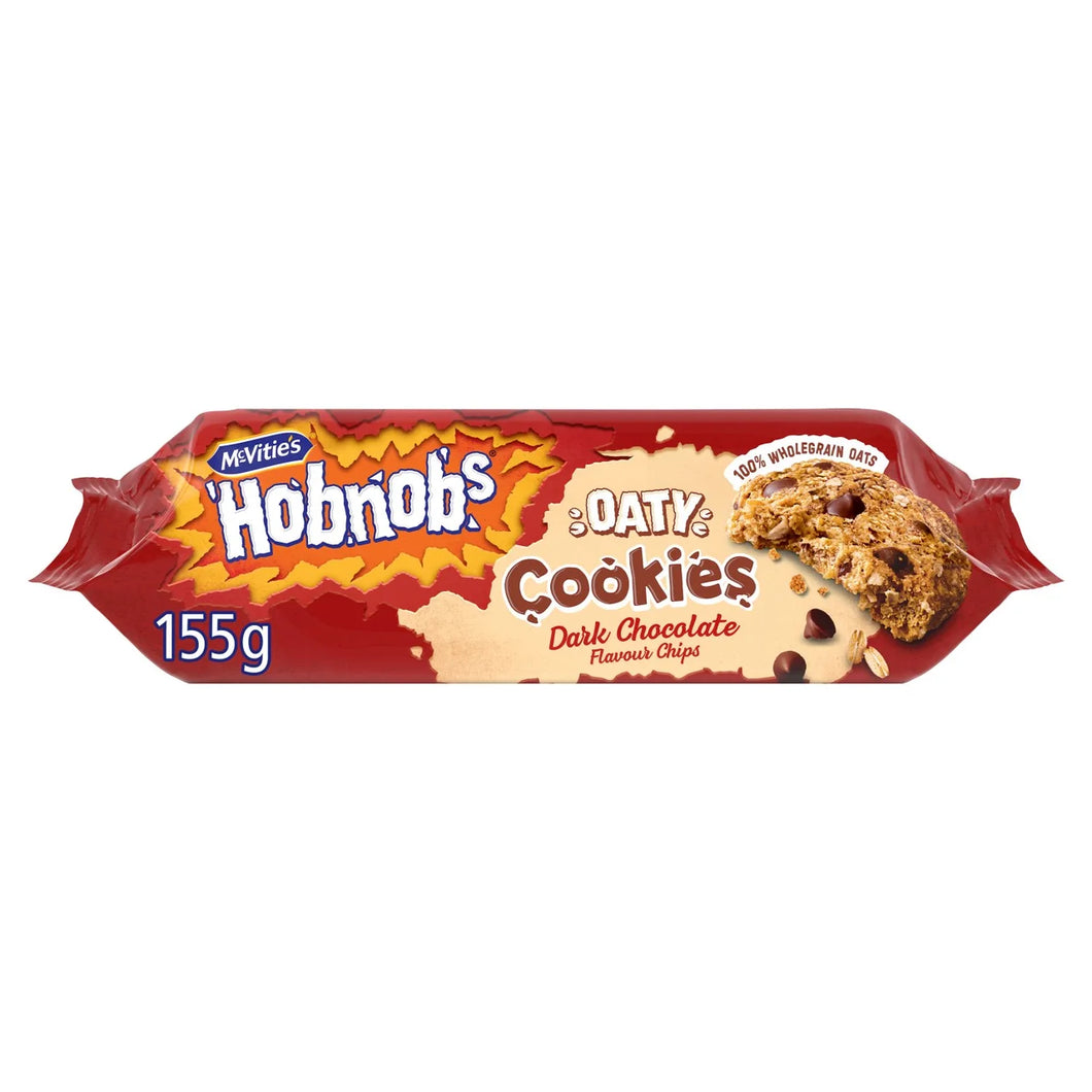 McVitie's Hobnobs Biscuits Oaty Cookies Dark Chocolate 155g