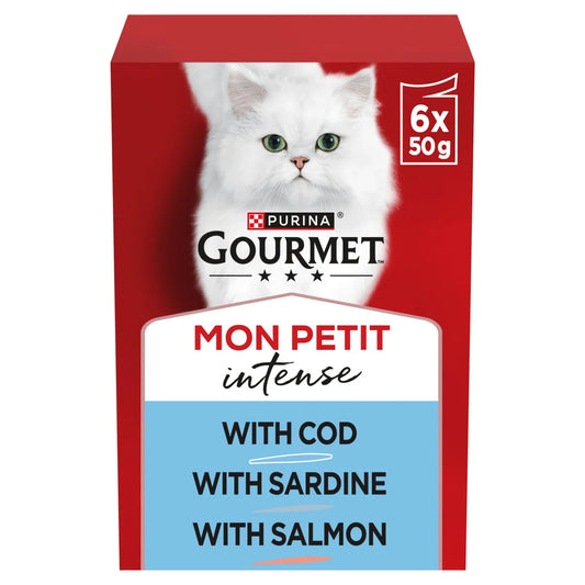 Gourmet Mon Petit - Cod, Sardine & Salmon 6 x 50g