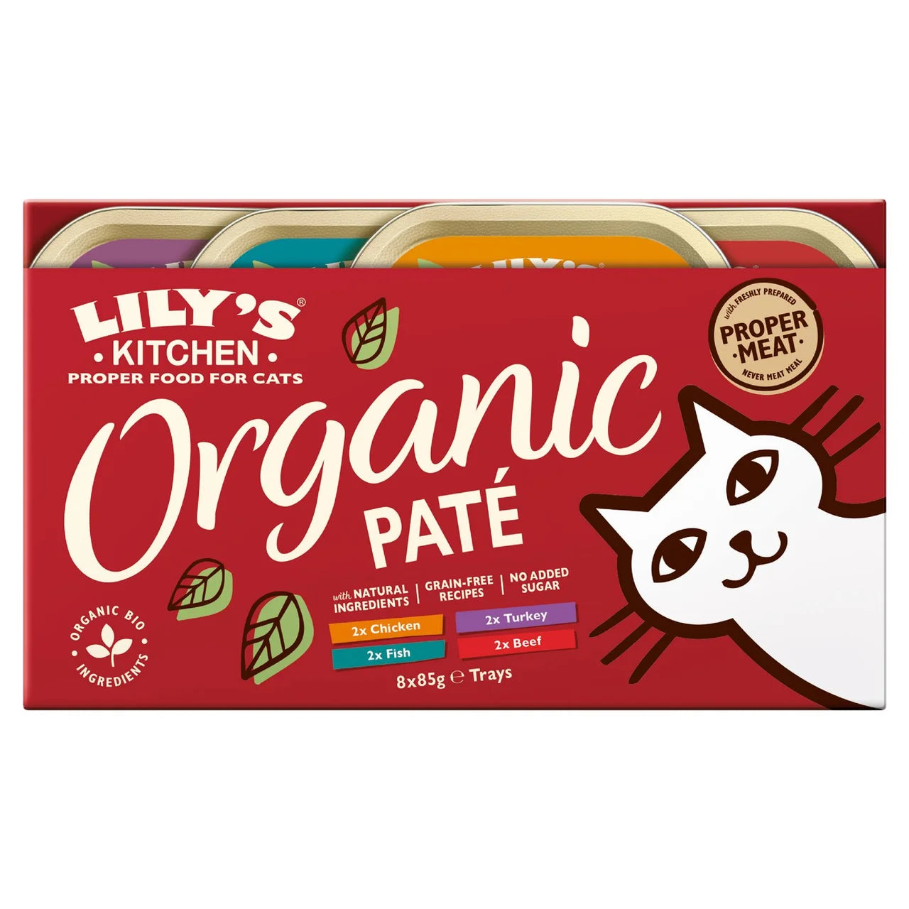 Lily's Kitchen Cat Organic Pate Multipack - 8x85g