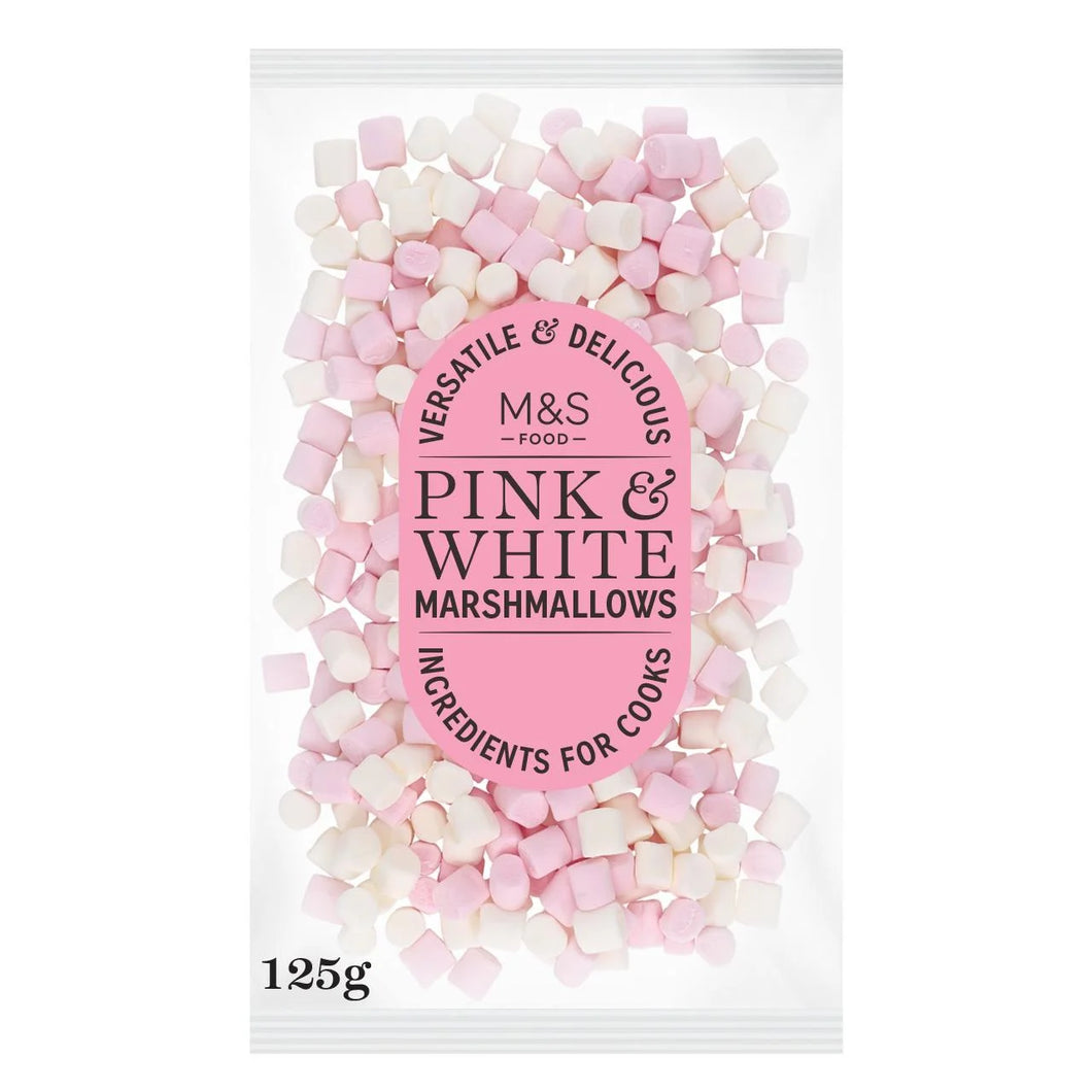 M&S Pink and White Mini Marshmallows, 125g