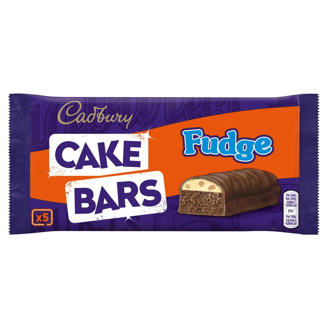 Cadbury Fudge Cake Bars 5 per pack