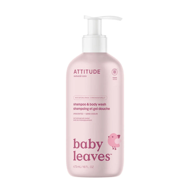 ATTITUDE Baby Leaves 2in1 Shampoo Fragrance Free - 473ml