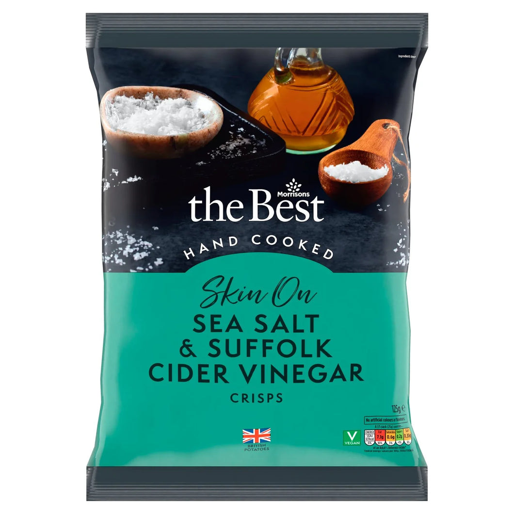 Morrisons The Best Sea Salt & Vinegar Crisps - 125g
