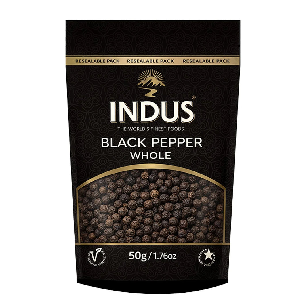 Indus Whole Black Pepper - 50g