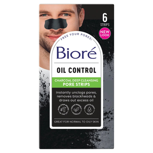 Biore Deep Cleansing Charcoal Pore Strips - 6 per pack