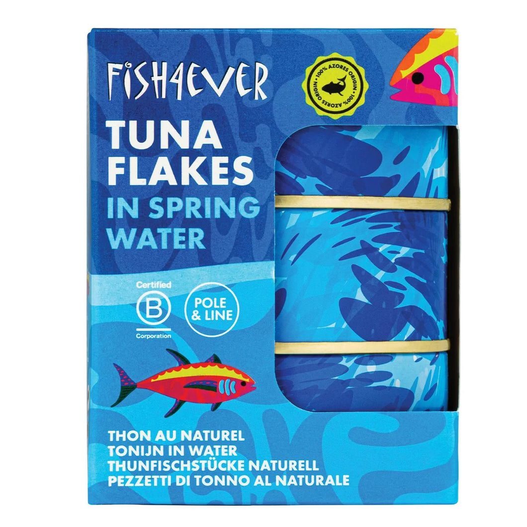 Fish 4 Ever Azores Skipjack Tuna Flakes in Spring Water 3x160g