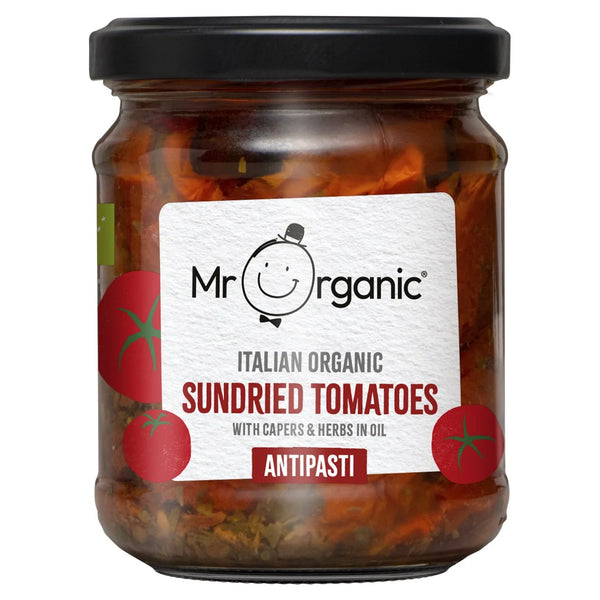 Mr Organic Sundried Tomatoes With Capers & Herbs Antipasti, 190g