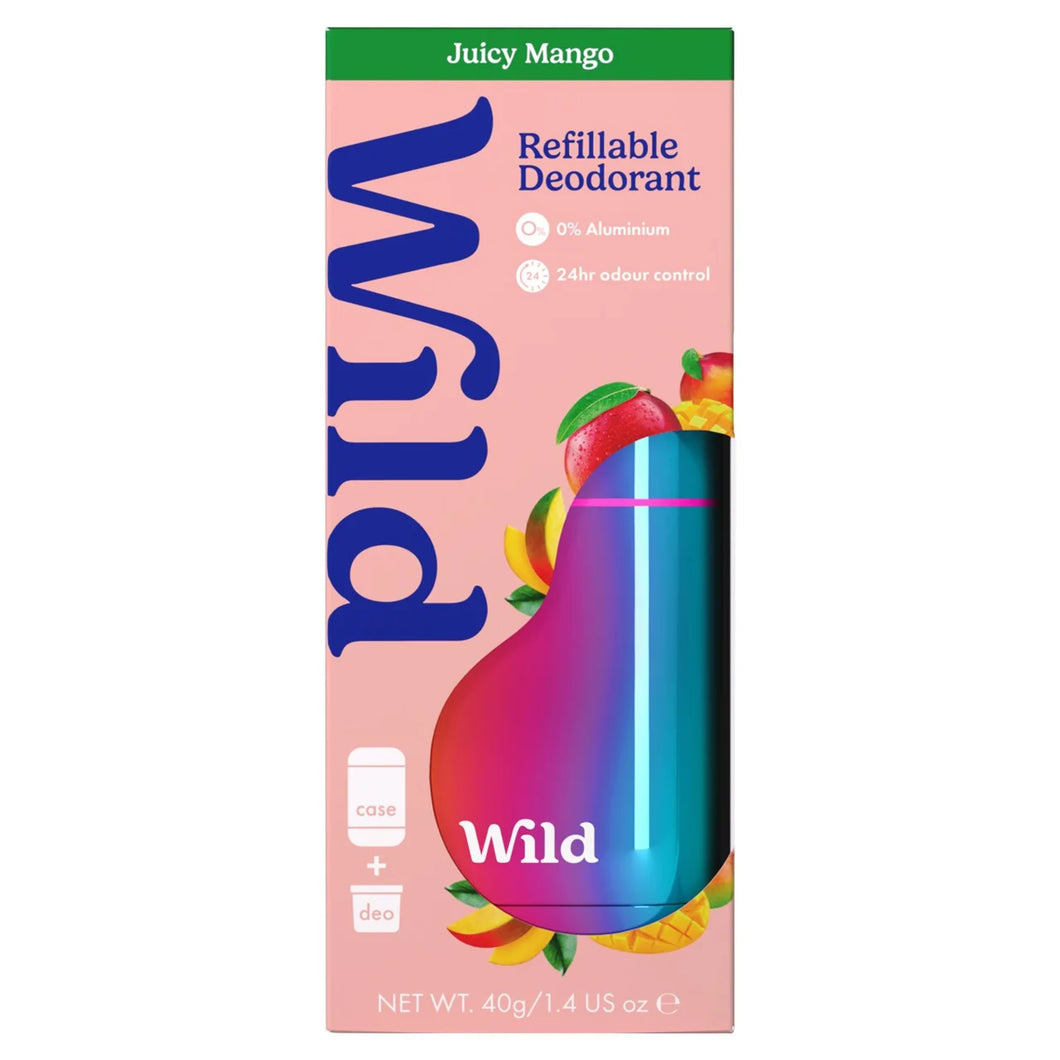 Wild Chrome Case and Juicy Mango Stick Deodorant Starter Pack 40g